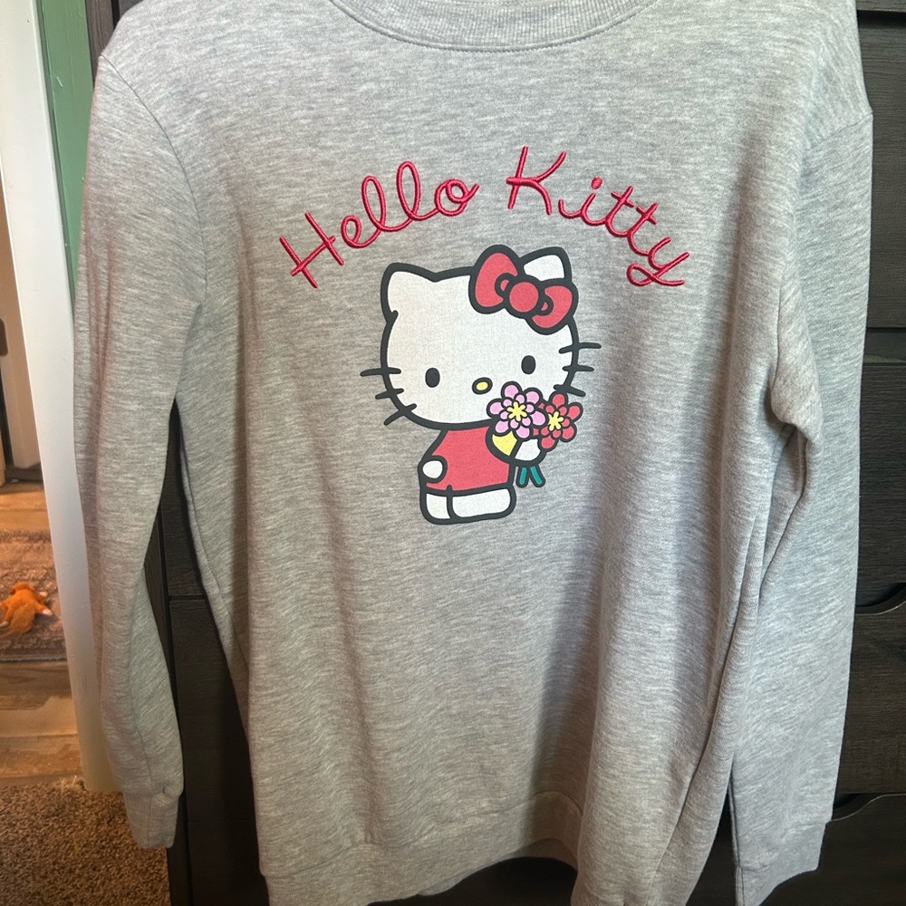 Hello Kitty Heather Gray Pullover